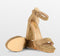 POSH by Poelman LAAR - Dames Sandalen met hak - Imitatiesuède - Beige - Maat 40