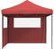 vidaXL - Partytent - inklapbaar - pop-up - met - 2 - zijwanden - bordeauxrood