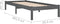 vidaXL - Bedframe - massief - grenenhout - grijs - 90x200 - cm