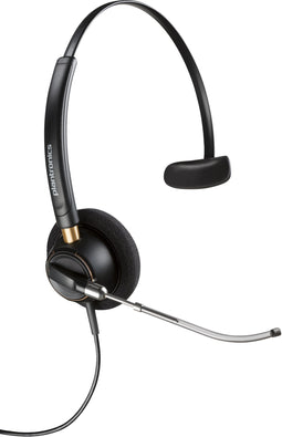 Plantronics EncorePro HW510V - Mono-headset - Verstelbare hoofdband - Zwart