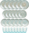 GLAMOMAX'S Choice Blue Bubble Serviesset - 6 Persoons - 18 C&T Borden - 8 ONA Drinkglazen (22CL) - Blauwe Dinerborden - Vaatwasserbestendig