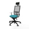 Bureaustoel met hoofdsteun Piqueras y Crespo 4B066G1 Turkoois