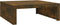 vidaXL - Salontafel - 100x100x35 - cm - bewerkt - hout - gerookt - eikenkleurig