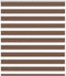 vidaXL - Zebra - rolgordijn - 135x100 - cm - stofbreedte - 130,9cm - polyester - bruin
