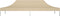 vidaXL - Partytentdak - 270 - g/m² - 6x3 - m - beige