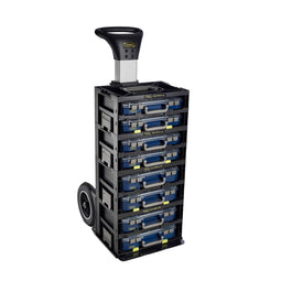 Raaco CM Trolley - Opslag- en transportsysteem - 1 Trolley 2 CarryMore 55-units 2 CarryMore 80-units - Zwart