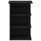 vidaXL - Zijkast - Zwarte - Eik - 35x35x55 - cm - Bewerkt - hout