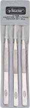 Vigor V1438 Pincetset 3-Delig Plat-Rond Stomp Spits