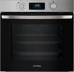 Privileg PBA285HR0I - Inbouwoven 71L A+ - 11 verwarmingsstanden - Zwart glas