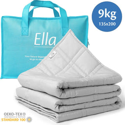 Ella Verzwaringsdeken - Weighted Blanket - 9kg - 135 x 200cm - Lichtgrijs