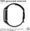 imoshion Siliconen sport bandje - Geschikt voor Fitbit Charge 5, Charge 6 - Zwart - One Size