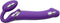 Strap-On-Me - Vibrerende Strapless Strapon - Voorbinddildo Met 3 motoren - Paars