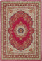 KARAMAN - Laagpolig vloerkleed - Rood - 160 x 230 cm - Polyester