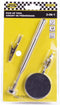 Benson Pick-up tool 3-in-1 - Magneet, spiegel en klem - Telescopisch 13.5-64.5 cm