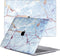 Lunso Geschikt voor MacBook Air 13 inch M1 (2020) cover hoes - case - Marble Zelda