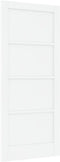 vidaXL - Interne - Deur - 'ORKDAL'Wit - 86x198,5x4 - cm - Massief - Vurenhout
