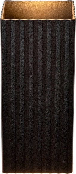 Atmooz - Ribble - Wandlamp - Zwart - 18 cm - Rechthoekig - Woonkamer - Slaapkamer - Eetkamer