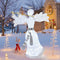 Verlichte Engel Kerstdecoratie - 150 cm - 100 LED Lampjes - Wit en Goud