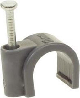 Velleman CFCR8G - Ronde Kabelclip - 8mm - Grijs (100st/doos)