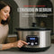 DistinQ Slowcooker 8L - 320 Watt - Keramische Binnenpan - Zilver