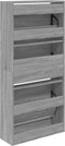 Schoenenkast 60x21x125,5 cm bewerkt hout grijs sonoma eiken