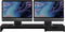 POUT Dubbele monitorstandaard met universele draadloze oplader EYES 9 Zwarte kleur