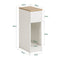 SoBuy FBT111-WN - Smal Nachtkastje - Lade en Open Plank - Wit 20x35x60cm