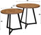 AnLi Style Bijzettafel set/2 rond/verbonden driepoot