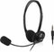 ACT AC9330 - On-ear headset met microfoon en volumeregeling - Zwart