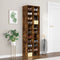 vidaXL Schoenenkast - 54x34x183 cm - 22 vakken - Gerookt eiken