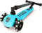 Scoot and Ride Highwaykick 3 - Kinderstep met LED-lampjes en dubbele voorwielen - Blueberry