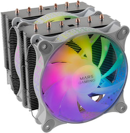 Mars Gaming MCPU-XT - CPU Koeler - 6 Heatpipes - TDP 300W - Geluidsniveau 9-26dB(A)