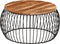 vidaXL - Salontafel - Ã68 - cm - massief - acaciahout