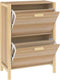 vidaXL - Schoenenkast - 57,5x33x80 - cm - bewerkt - hout