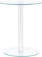 vidaXL - Salontafel - 40 - cm - gehard - glas - transparant