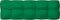 vidaXL - Palletkussen - 120x40x12 - cm - stof - groen