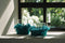 De Oh My Gee Kaarsenhouder - Aqua - M - Set van 4
