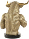 ESPRIT - Decoratieve figuren - Zwart Gouden Stier 25,5 X 24,5 X 33,5 CM (2 stuks)