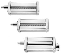 KitchenAid 5KSMPRA - Pastaroller en snijder - Set van 3 stuks