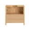 SoBuy Onderkast Voor Wastafel - 2 planken en 2 deuren - Max. 25KG - 60 x 35 x 60 cm - Houtkleur