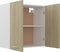 vidaXL - Hangkast - 60x31x60 - cm - bewerkt - hout - sonoma - eikenkleurig