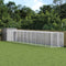 vidaXL - Kippenhok - met - ren - 165x1271x181 - cm - staal - lichtgrijs