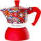 Bialetti Moka Induction Dolce&Gabbana - Moka Express - 0,09 l - Blauw Rood Wit