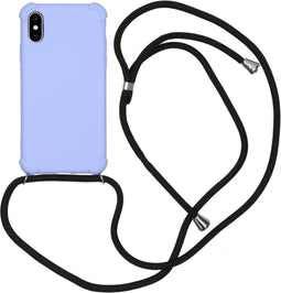 iMoshion Hoesje Geschikt voor iPhone Xs / X Hoesje Met Koord - iMoshion Color Backcover met koord - Paars
