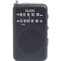 Qubo R-S1 - Transitorradio - Ingebouwde Speaker LCD-scherm - Zwart