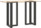 vidaXL - Bartafelpoten - 2 - st - T-vormig - 50x35x(90-91) - cm - staal - antraciet