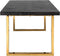 Richmond Interiors Eettafel Blackbone gold 220 (Black rustic)