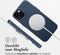 Accezz iPhone 13 - Back Cover - MagSafe Leather - Nightfall Blue