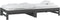 vidaXL - Slaapbank - uitschuifbaar - 2x(80x200) - cm - massief - grenenhout - grijs