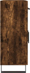 vidaXL - Dressoir - 69,5x34x90 - cm - bewerkt - hout - gerookt - eikenkleurig